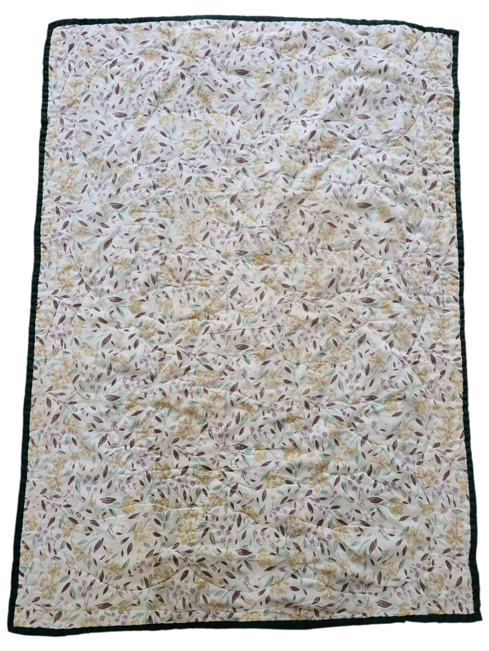 Handmade Cottagecore Quilt Lap Blanket Farmhouse Village Paisley Floral 46x33.5 - Picture 2 of 6